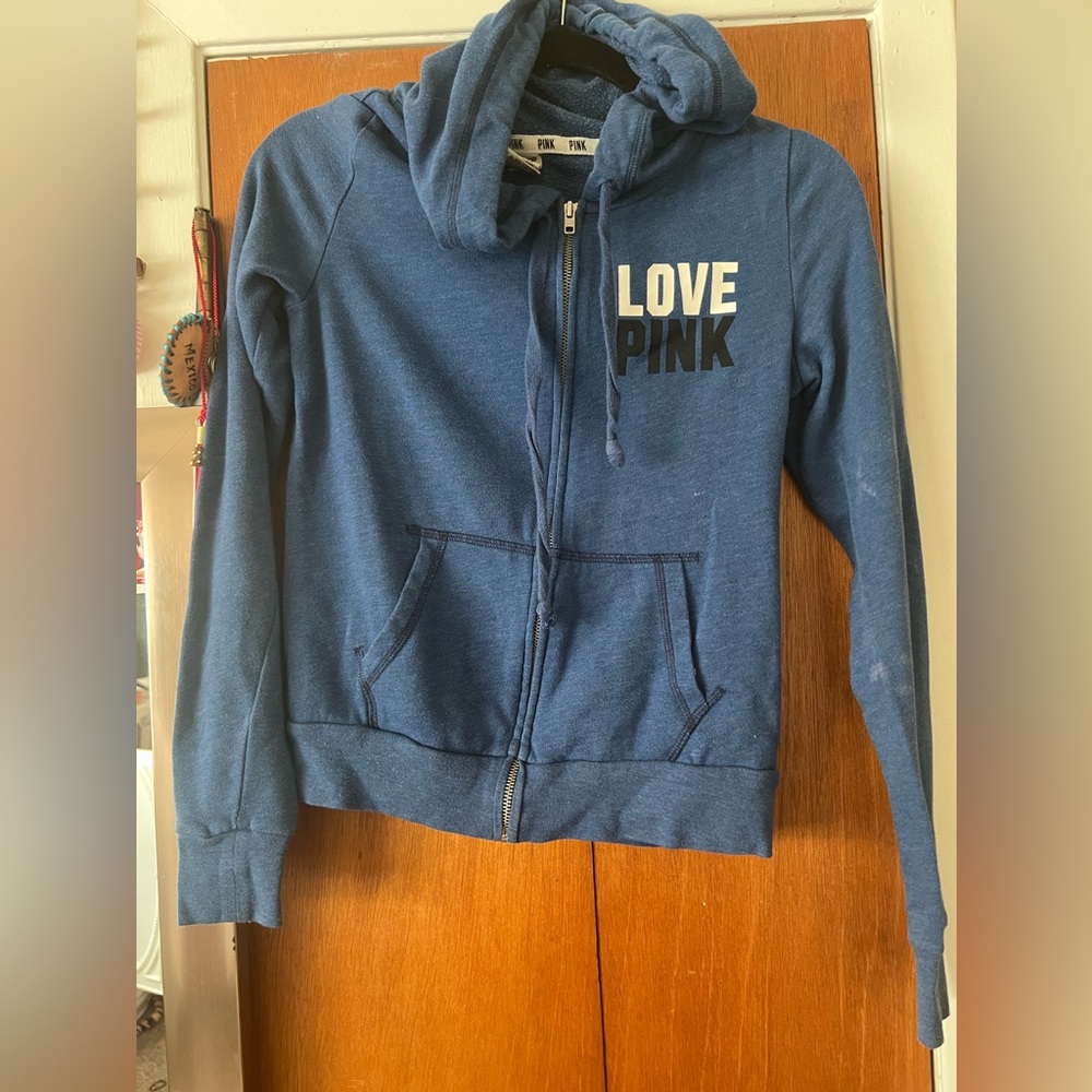 Vintage VS Pink Zip Up Hoodie